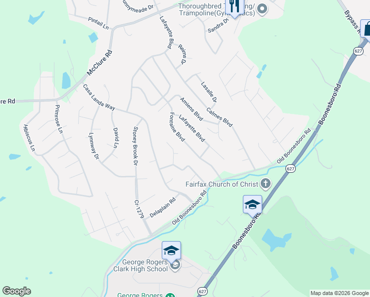 map of restaurants, bars, coffee shops, grocery stores, and more near 21 Fontaine Boulevard in Winchester