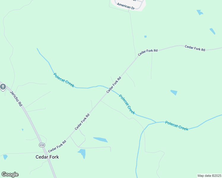 map of restaurants, bars, coffee shops, grocery stores, and more near Cedar Fork Road in Ruther Glen