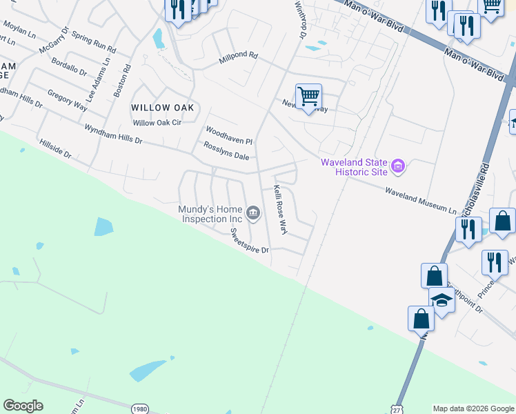 map of restaurants, bars, coffee shops, grocery stores, and more near 948 Sunny Slope Trace in Lexington