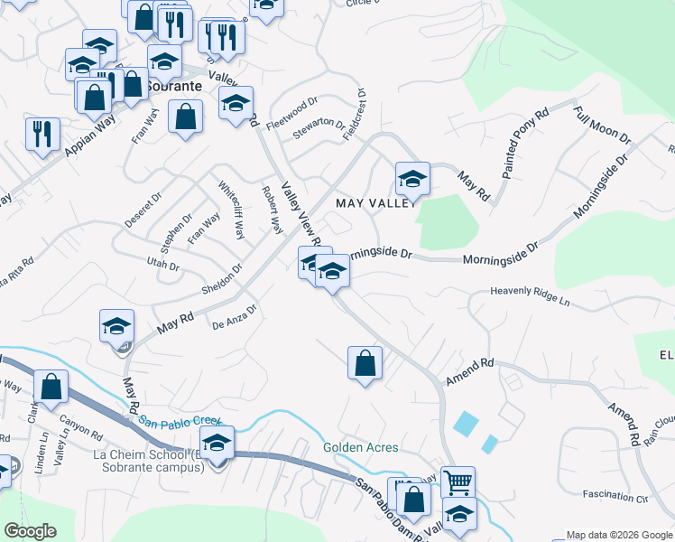 map of restaurants, bars, coffee shops, grocery stores, and more near in Richmond