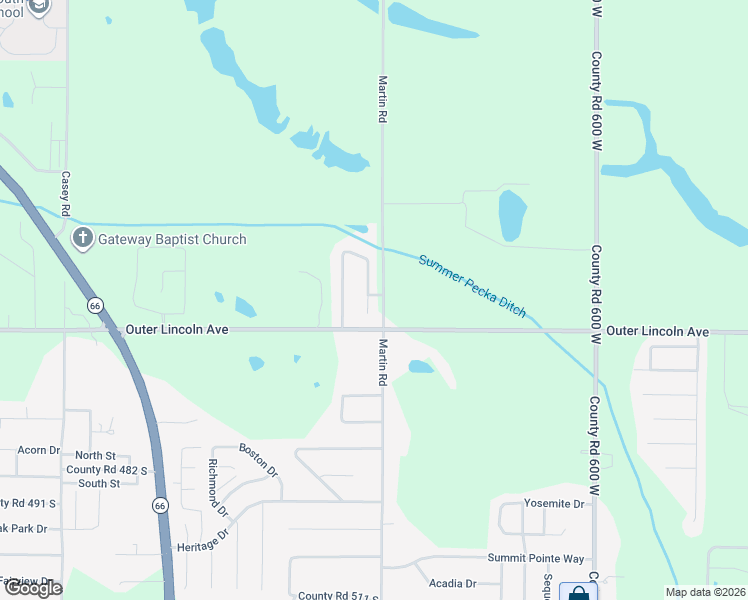 map of restaurants, bars, coffee shops, grocery stores, and more near 4200-4352 Summer Creek Lane in Newburgh