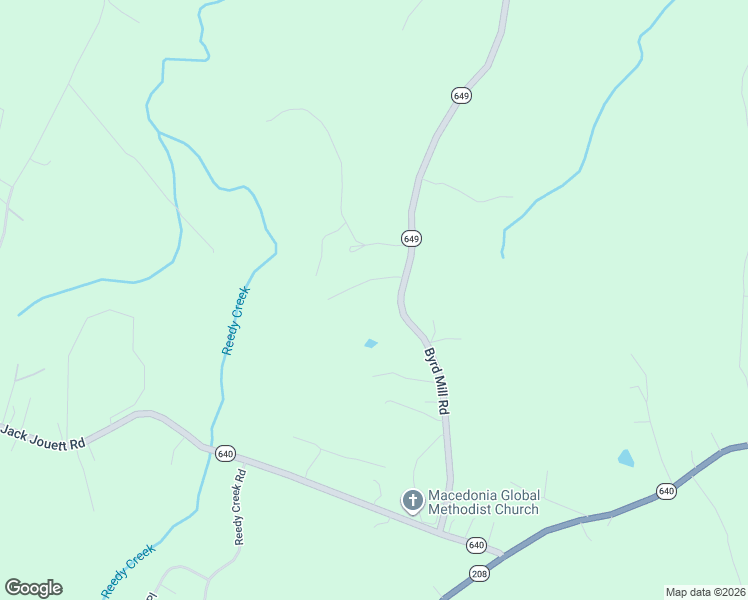 map of restaurants, bars, coffee shops, grocery stores, and more near 591 Byrd Mill Road in Louisa