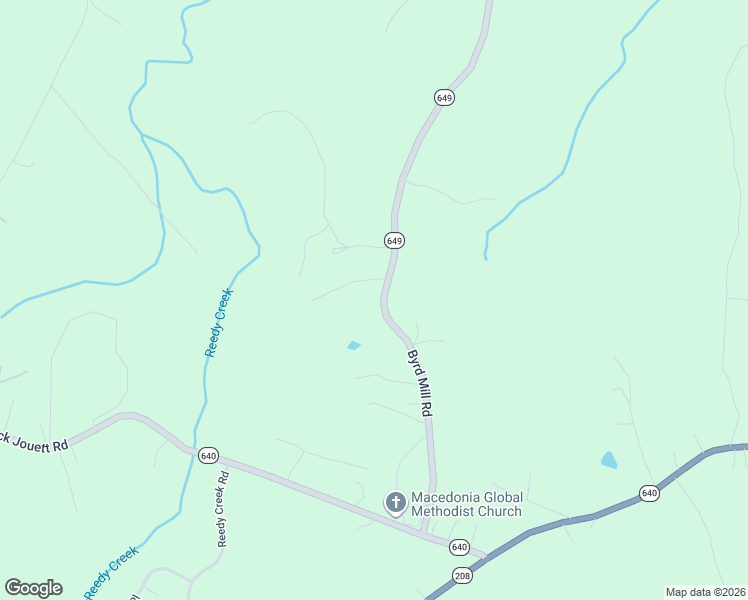 map of restaurants, bars, coffee shops, grocery stores, and more near 591 Byrd Mill Road in Louisa