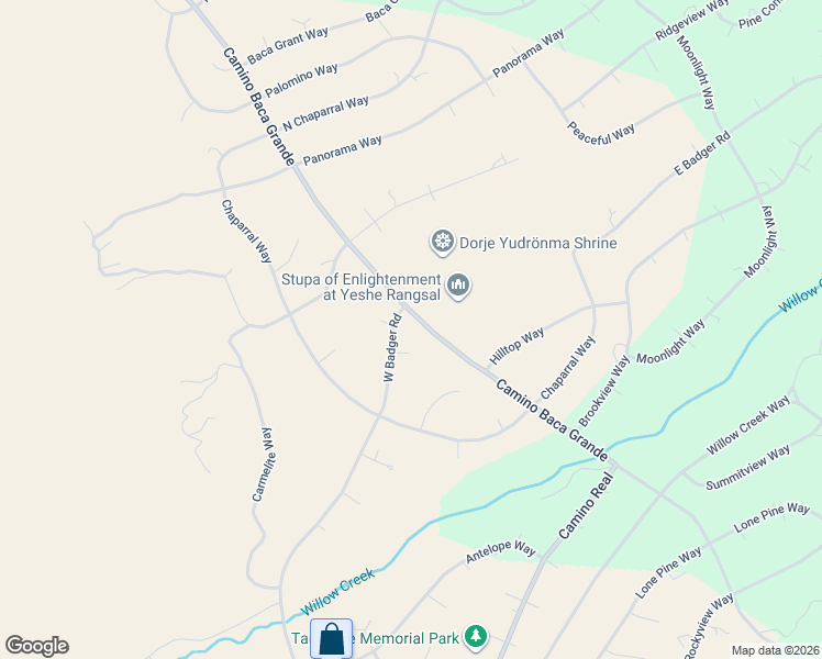 map of restaurants, bars, coffee shops, grocery stores, and more near 1406 Three Hills in Crestone