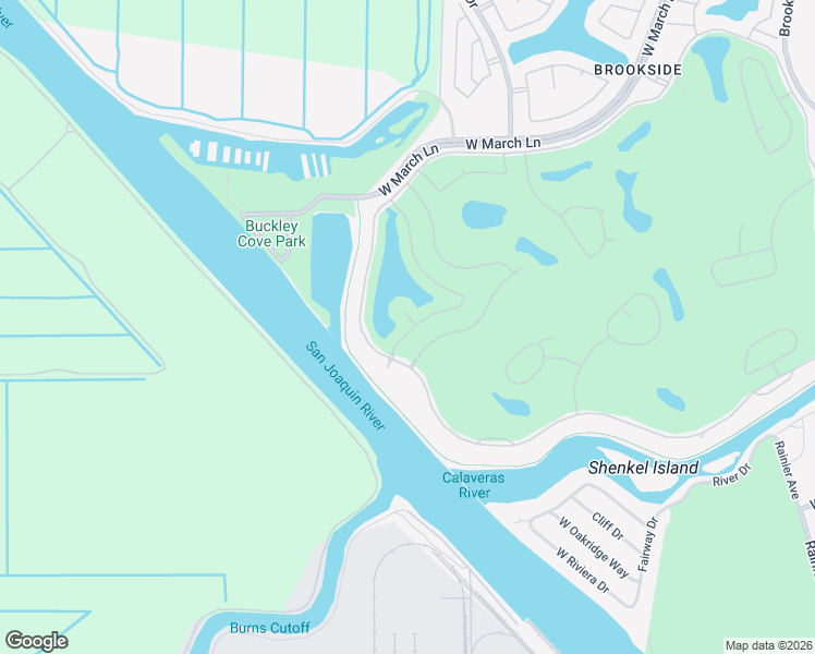 map of restaurants, bars, coffee shops, grocery stores, and more near 3970 Spyglass Court in Stockton