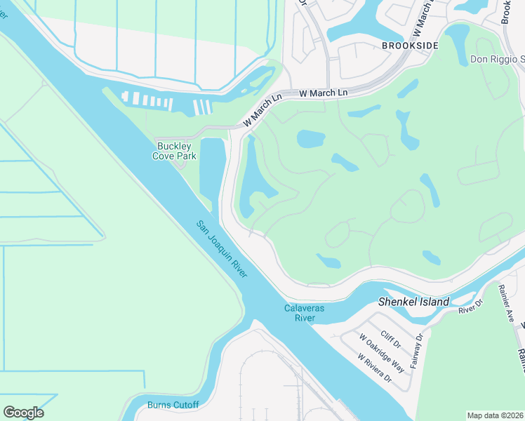 map of restaurants, bars, coffee shops, grocery stores, and more near 3970 Spyglass Court in Stockton