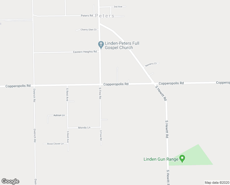 map of restaurants, bars, coffee shops, grocery stores, and more near 21910 Copperopolis Road in Linden