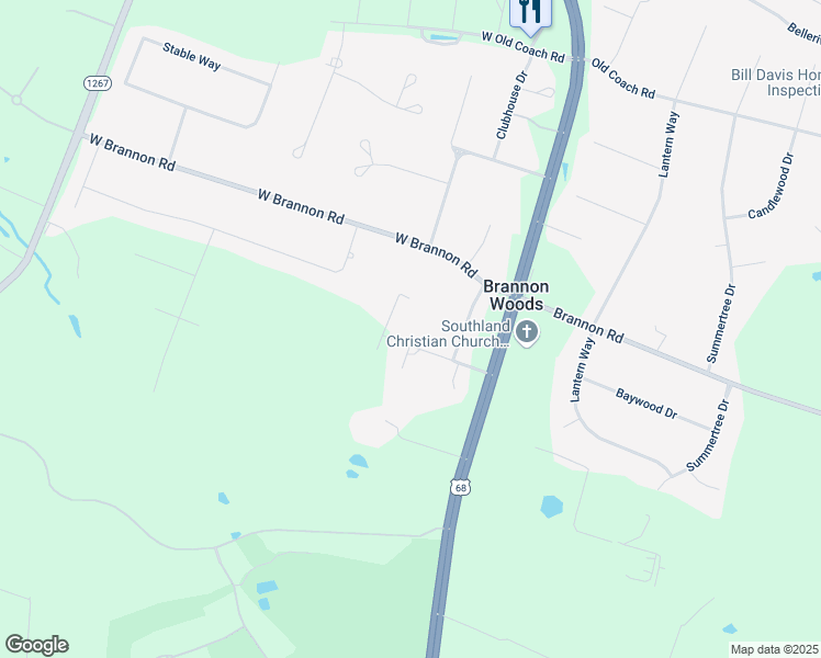 map of restaurants, bars, coffee shops, grocery stores, and more near 204 Ponder Way in Nicholasville