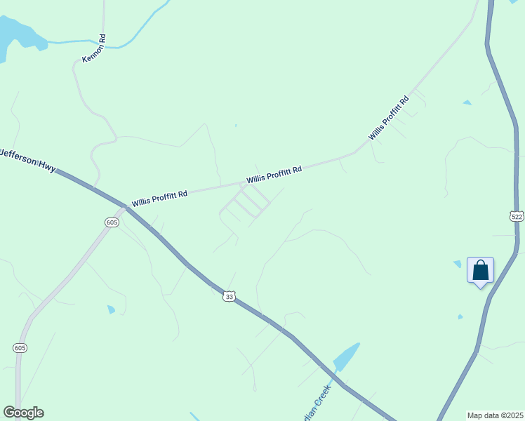 map of restaurants, bars, coffee shops, grocery stores, and more near 614 Dowell Drive in Mineral