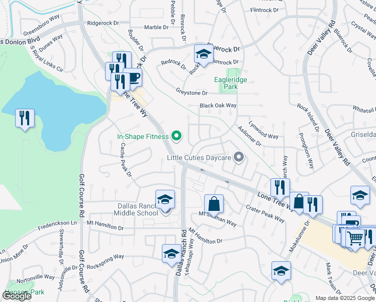 map of restaurants, bars, coffee shops, grocery stores, and more near 501 Eagleridge Court in Antioch