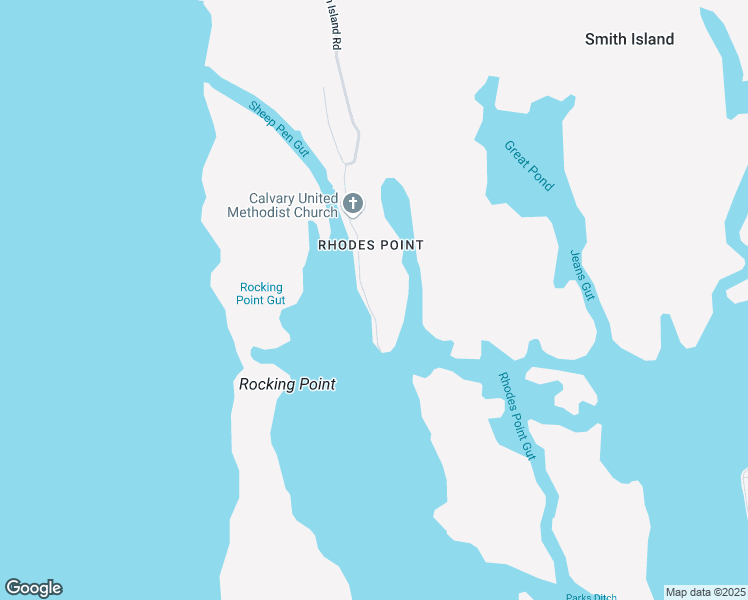 map of restaurants, bars, coffee shops, grocery stores, and more near 3201 Marsh Road in Smith Island