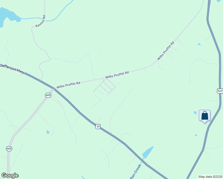 map of restaurants, bars, coffee shops, grocery stores, and more near 604 Dowell Drive in Mineral