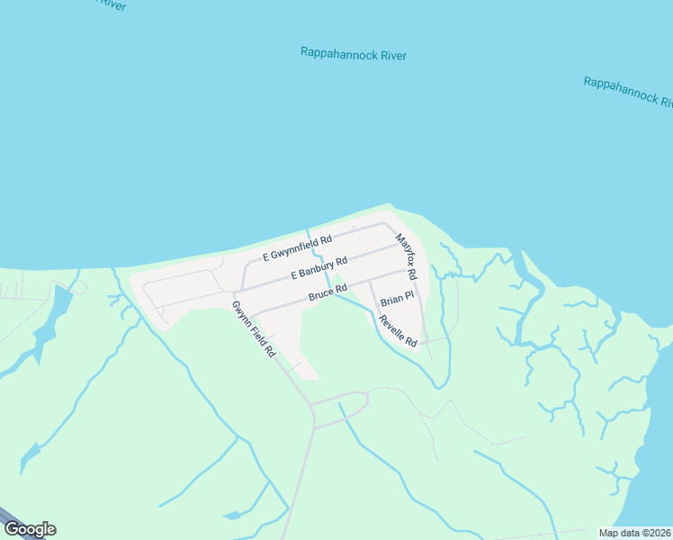 map of restaurants, bars, coffee shops, grocery stores, and more near 366 East Banbury Road in Tappahannock