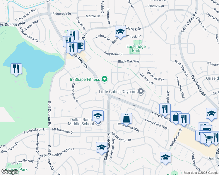 map of restaurants, bars, coffee shops, grocery stores, and more near 501 Eagleridge Ct in Antioch