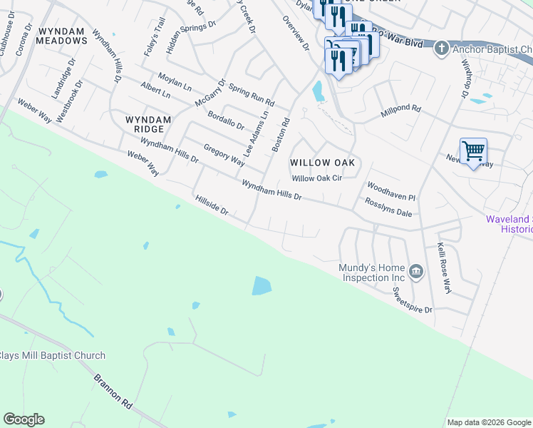 map of restaurants, bars, coffee shops, grocery stores, and more near 4001 Teaberry Circle in Lexington