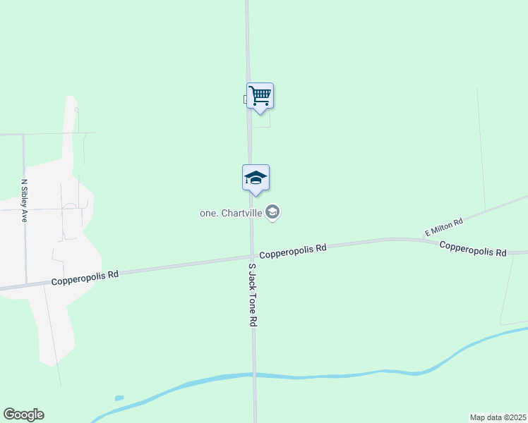 map of restaurants, bars, coffee shops, grocery stores, and more near 100 North Jack Tone Road in Stockton