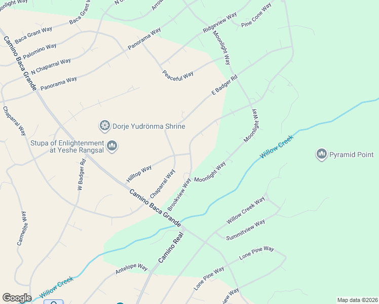 map of restaurants, bars, coffee shops, grocery stores, and more near 1163 Brookview Way in Moffat