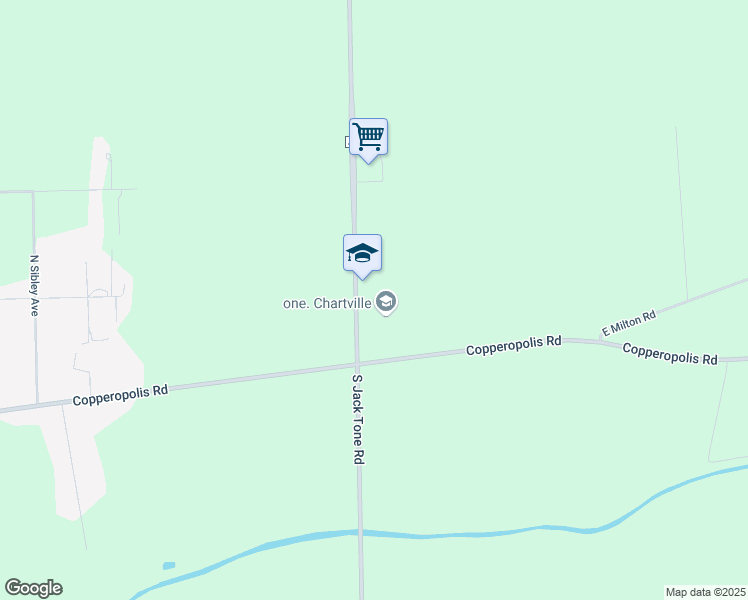 map of restaurants, bars, coffee shops, grocery stores, and more near 100 North Jack Tone Road in Stockton