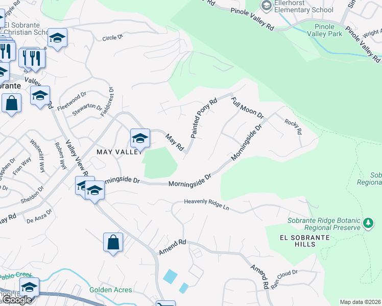 map of restaurants, bars, coffee shops, grocery stores, and more near 3609 Black Feather Drive in Richmond