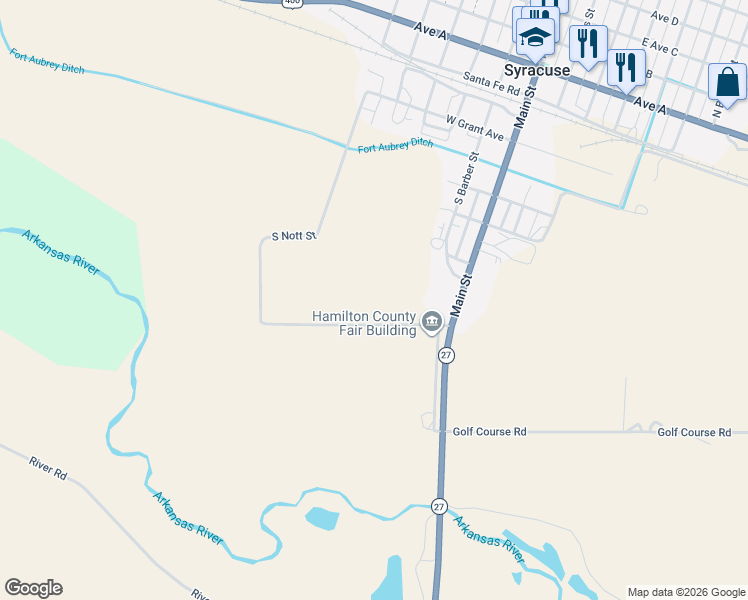 map of restaurants, bars, coffee shops, grocery stores, and more near in Syracuse