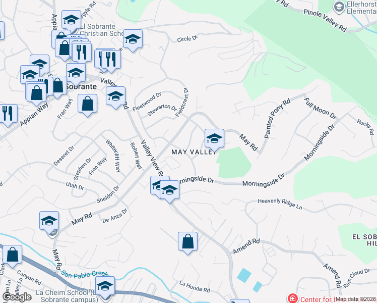 map of restaurants, bars, coffee shops, grocery stores, and more near 4802 Meadowbrook Drive in Richmond