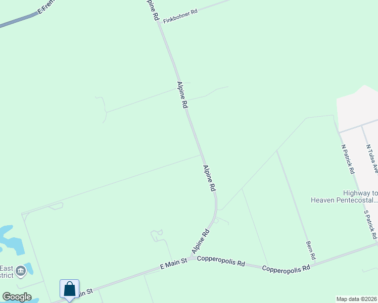 map of restaurants, bars, coffee shops, grocery stores, and more near 407 Alpine Road in Stockton