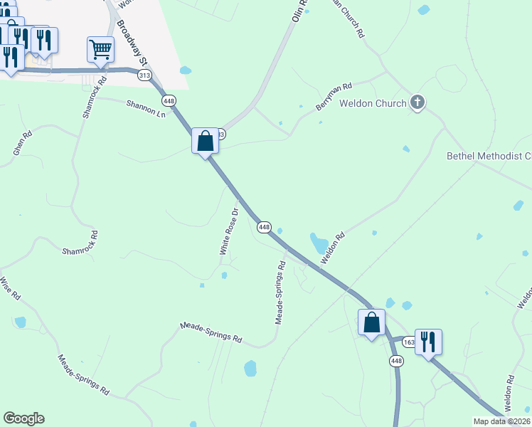 map of restaurants, bars, coffee shops, grocery stores, and more near Brandenburg Road in Brandenburg