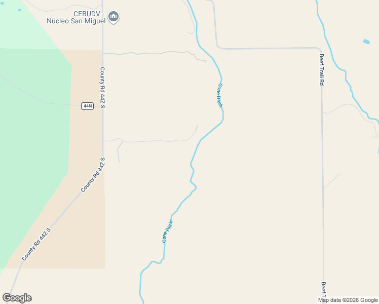 map of restaurants, bars, coffee shops, grocery stores, and more near 10963 County Road 44Z South in Norwood