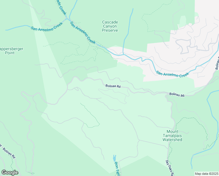 map of restaurants, bars, coffee shops, grocery stores, and more near 850 Bolinas Road in Fairfax