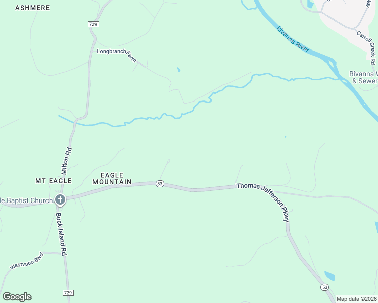 map of restaurants, bars, coffee shops, grocery stores, and more near 2508 Thomas Jefferson Parkway in Charlottesville