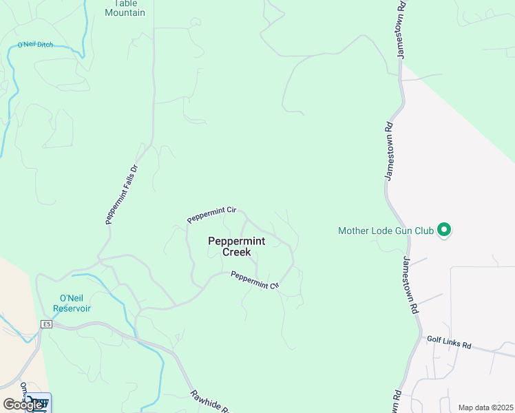 map of restaurants, bars, coffee shops, grocery stores, and more near 10155 Peppermint Cir in Jamestown