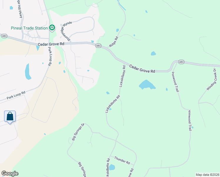 map of restaurants, bars, coffee shops, grocery stores, and more near 325 Lickskillet Drive in Shepherdsville