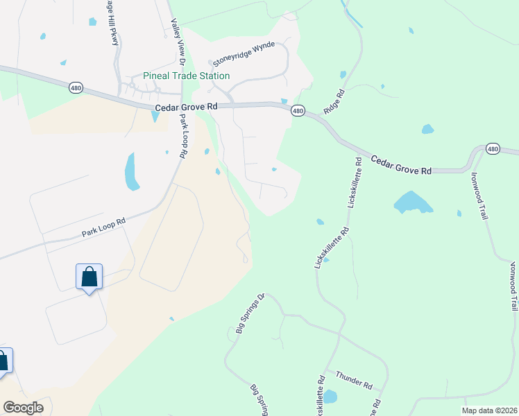 map of restaurants, bars, coffee shops, grocery stores, and more near 150 Cedar Place Court in Shepherdsville