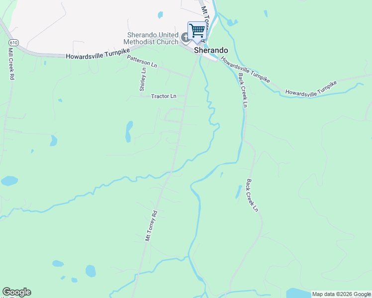 map of restaurants, bars, coffee shops, grocery stores, and more near 2078 Mount Torrey Road in Lyndhurst