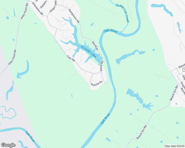 map of restaurants, bars, coffee shops, grocery stores, and more near 127 Victoria Drive in Shepherdsville