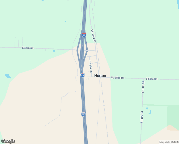 map of restaurants, bars, coffee shops, grocery stores, and more near 7452 1444 Road in Richards