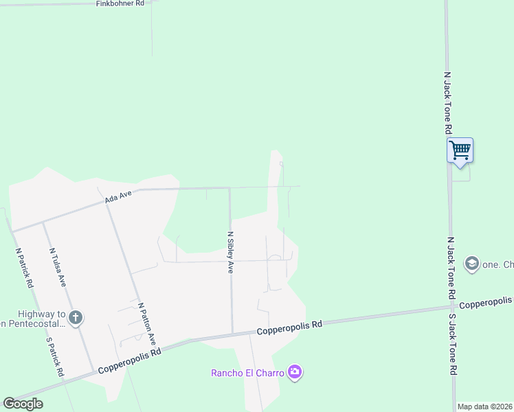 map of restaurants, bars, coffee shops, grocery stores, and more near 11880 Ada Avenue in Stockton