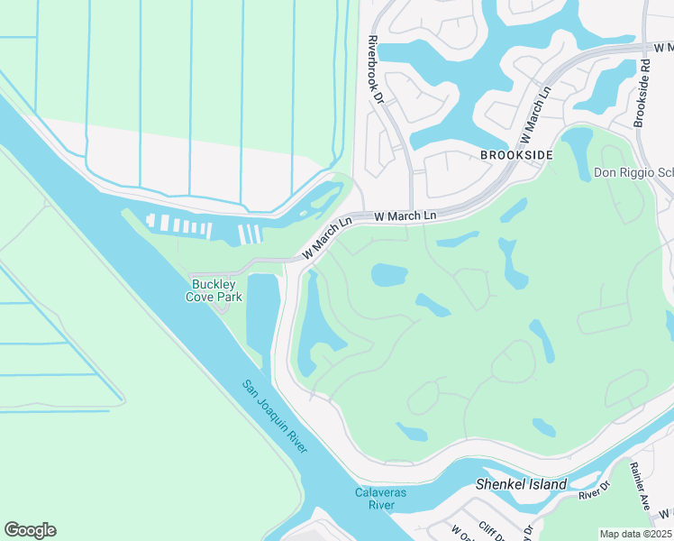 map of restaurants, bars, coffee shops, grocery stores, and more near 4645 Pebble Beach Drive in Stockton