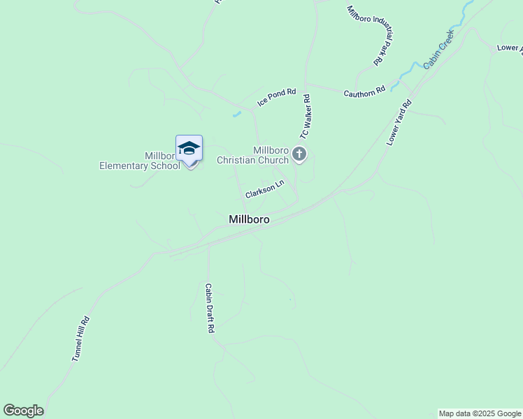 map of restaurants, bars, coffee shops, grocery stores, and more near 66 C & O Lane in Millboro