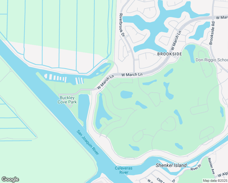 map of restaurants, bars, coffee shops, grocery stores, and more near 4645 Pebble Beach Drive in Stockton