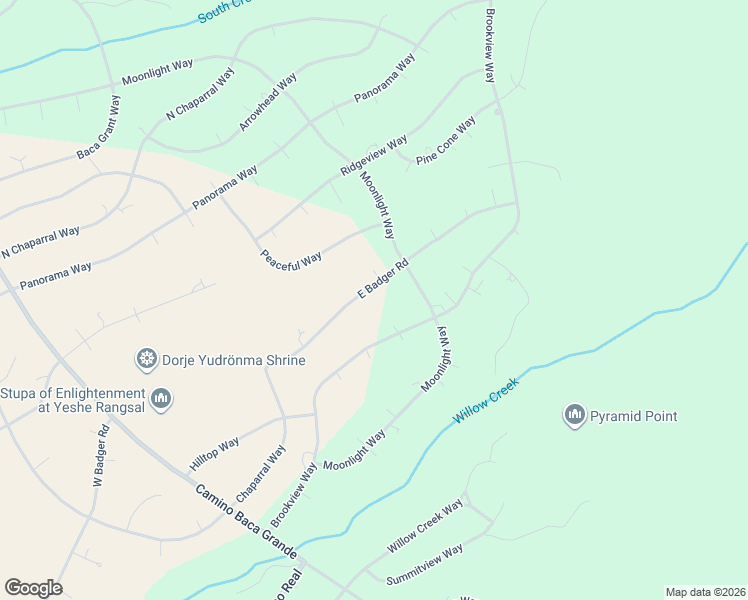 map of restaurants, bars, coffee shops, grocery stores, and more near 1026 East Badger Road in Crestone
