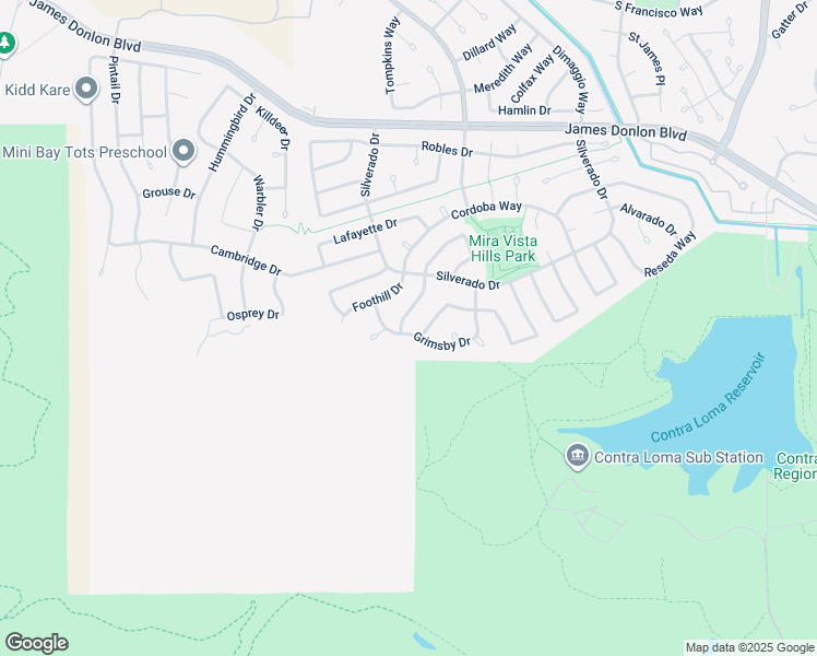 map of restaurants, bars, coffee shops, grocery stores, and more near 2333 Camelback Drive in Antioch