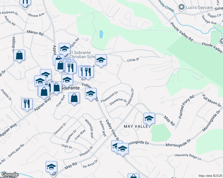 map of restaurants, bars, coffee shops, grocery stores, and more near 4429 Meadowbrook Drive in Richmond