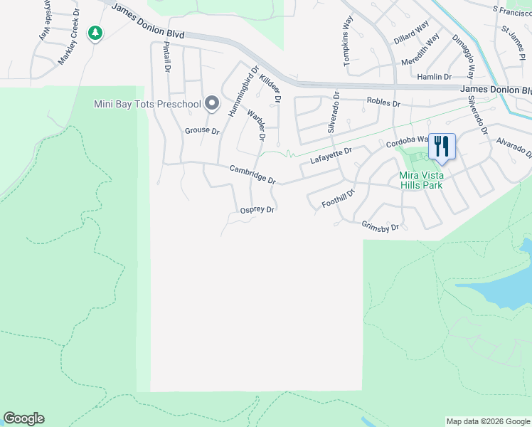 map of restaurants, bars, coffee shops, grocery stores, and more near 3853 Osprey Drive in Antioch