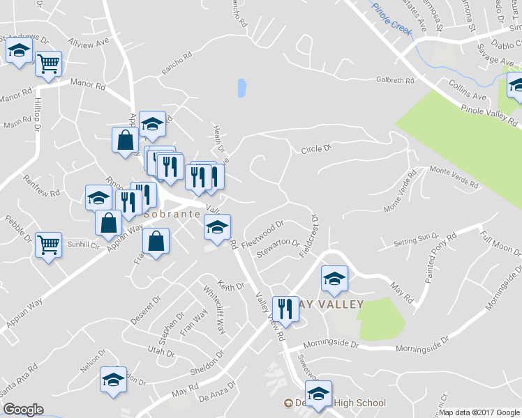 map of restaurants, bars, coffee shops, grocery stores, and more near 4432 Meadowbrook Drive in Richmond