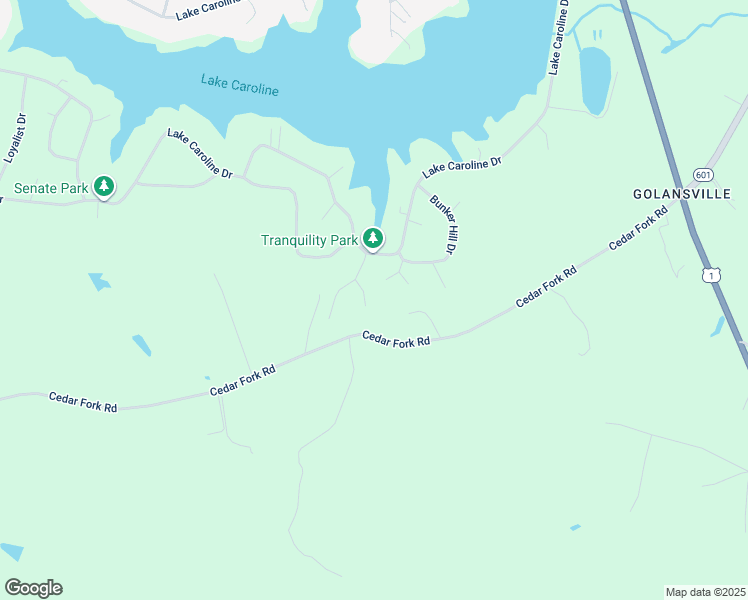 map of restaurants, bars, coffee shops, grocery stores, and more near 6 Posterity Cove in Ruther Glen