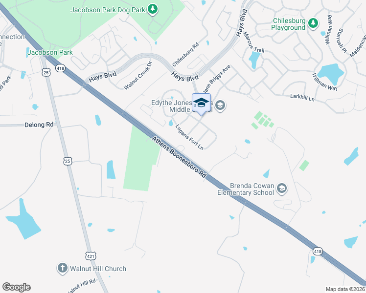 map of restaurants, bars, coffee shops, grocery stores, and more near 4511 Athens Boonesboro Road in Lexington