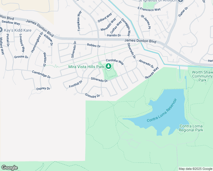 map of restaurants, bars, coffee shops, grocery stores, and more near 2390 Peachtree Circle in Antioch