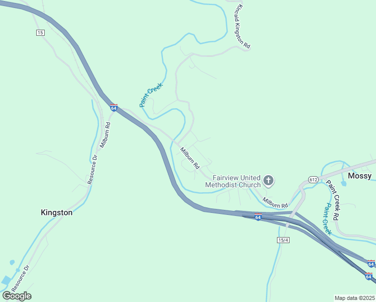 map of restaurants, bars, coffee shops, grocery stores, and more near 30 Kincaid Road in Scarbro