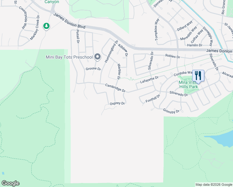 map of restaurants, bars, coffee shops, grocery stores, and more near 2431 Cambridge Drive in Antioch